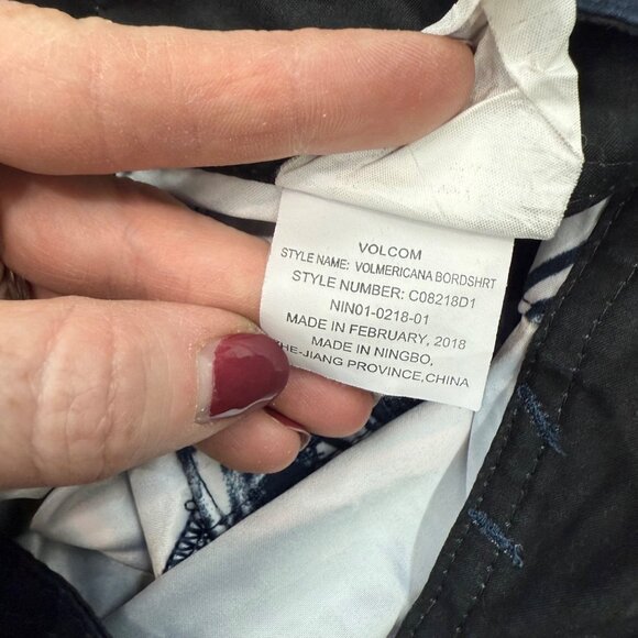 Volcom Volmericana Red White Blue 4th of July Boardshort Swim Trunk Mens size 30 - Picture 6 of 10